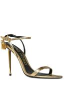 Tom Ford, Padlock leather sandals, Women, Gold, EU 41, Sandals