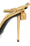Tom Ford, Padlock leather sandals, Women, Gold, EU 41, Sandals