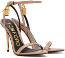 Tom Ford, Padlock leather sandals, Women, Pink, EU 38, Sandals