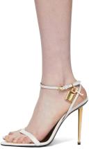 Tom Ford, Padlock leather sandals, Women, White, EU 36, Sandals