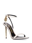 Tom Ford, Padlock leather sandals, Women, White, EU 36, Sandals