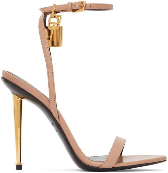 Tom Ford Padlock Leather Sandals