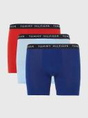 Tommy Hilfiger 3 Pack Boxer Briefs in Orange, Blue and navy-Multi