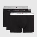Tommy Hilfiger 3 Pack Signature Boxer Shorts3P Trunk, Size S, Black