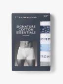 Tommy Hilfiger 3 Pack Signature Boxer Shorts3P Trunk, Size XL, Blue