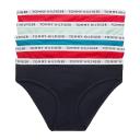 Tommy Hilfiger 5 Pack Bikini Girl's Knickers - Medium Grey Ht/black