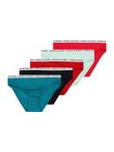 Tommy Hilfiger 5 Pack Bikini Girl's Knickers - Medium Grey Ht/black