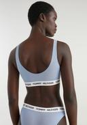 Tommy Hilfiger 85 Cotton Bralet, Size 10, Blue
