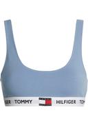 Tommy Hilfiger 85 Cotton Bralet, Size 10, Blue