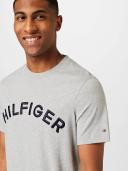 Tommy Hilfiger Arched Logo T-Shirt in Light Grey