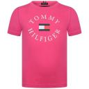 Tommy Hilfiger Baby Girls Pink Cotton Logo T-Shirt