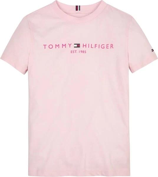 Tommy Hilfiger Baby Girls Pink Cotton Logo T-Shirt