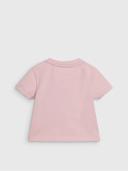 Tommy Hilfiger Baby Girls Pink Cotton Logo T-Shirt