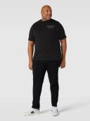 Tommy Hilfiger Big & Tall Chest Logo T-Shirt in Black