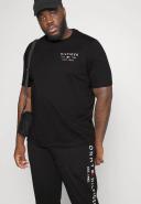 Tommy Hilfiger Big & Tall Chest Logo T-Shirt in Black