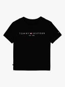 Tommy Hilfiger Black Essential Logo T-Shirt - Black