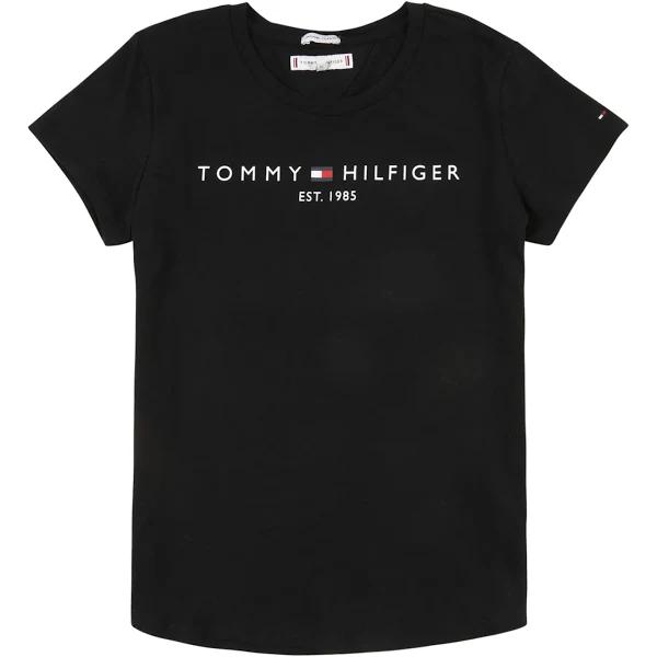 Tommy Hilfiger Black Essential Logo T-Shirt - Black
