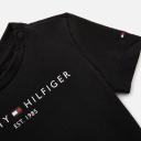 Tommy Hilfiger Black Essential Logo T-Shirt - Black