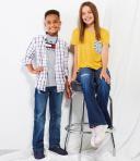 Tommy Hilfiger Boy's Tee Shirt Gray Heather Flag Tee M 12/14