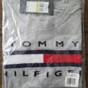 Tommy Hilfiger Boy's Tee Shirt Gray Heather Flag Tee M 12/14
