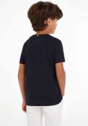Tommy Hilfiger-Boys Navy Blue Logo T-Shirt