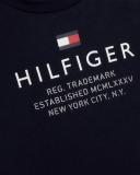 Tommy Hilfiger-Boys Navy Blue Logo T-Shirt