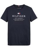 Tommy Hilfiger-Boys Navy Blue Logo T-Shirt