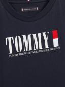 Tommy Hilfiger Boys Navy Blue Logo T-Shirt
