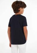 Tommy Hilfiger-Boys Navy Blue Logo T-Shirt