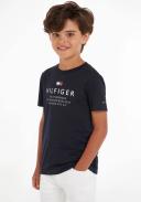 Tommy Hilfiger-Boys Navy Blue Logo T-Shirt