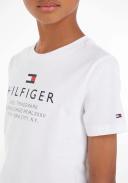 Tommy Hilfiger Boys White Logo Cotton T-Shirt
