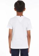 Tommy Hilfiger Boys White Logo Cotton T-Shirt