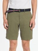 Tommy Hilfiger Brooklyn Short with Belt in Washed Army Green 34