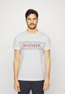 Tommy Hilfiger Chest Corp Stripe Logo T-Shirt in White