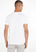 Tommy Hilfiger Chest Corp Stripe Logo T-Shirt in White