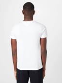 Tommy Hilfiger Chest Corp Stripe Logo T-Shirt in White