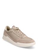 Tommy Hilfiger Elevated Cupsole Leather Mix Sneaker in Beige 41
