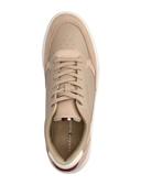 Tommy Hilfiger Elevated Cupsole Leather Mix Sneaker in Beige 43