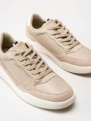 Tommy Hilfiger Elevated Cupsole Leather Mix Sneaker in Beige 45