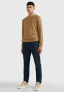 Tommy Hilfiger Elevated Cupsole Leather Mix Sneaker in Beige 45