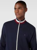 Tommy Hilfiger Global Detail Through Full Zip Sweater Blue 2XL Man