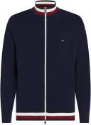 Tommy Hilfiger Global Detail Through Full Zip Sweater Blue 2XL Man