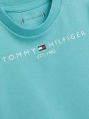 Tommy Hilfiger Green Cotton Logo Baby T-Shirt
