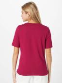 Tommy Hilfiger High Shine Embroidered Crew Neck in Red Wine XS
