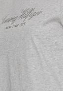 Tommy Hilfiger High Shine Embroidery Organic Cotton T-Shirt in Grey M