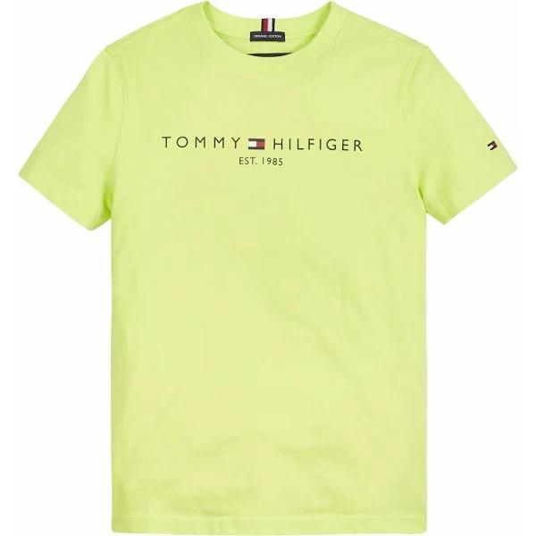 Tommy Hilfiger Junior Essential Cotton T-Shirt - Green - Size - 12Y