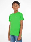 Tommy Hilfiger Junior Essential Cotton T-Shirt - Green - Size - 8Y