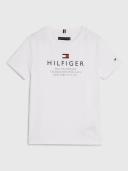 Tommy Hilfiger Logo Short Sleeve T-Shirt White 14 Years Boy