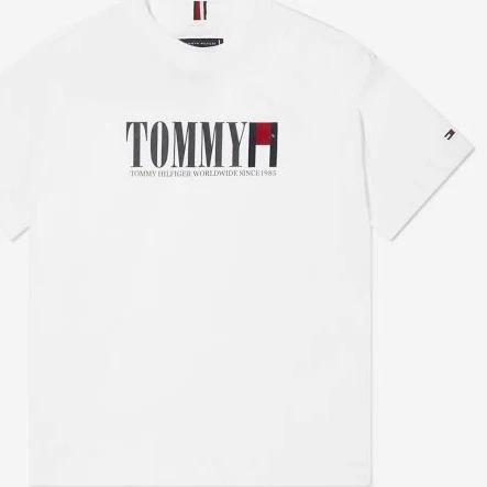 Tommy Hilfiger Logo Short Sleeve T-Shirt White 14 Years Boy