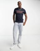 Tommy Hilfiger Logo T Shirt Navy